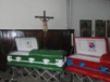 Servicios funerarios con el ataud en el color de su equipo del alma Funeraria Betancur